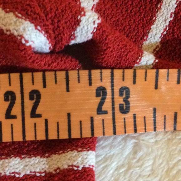 Vintage Ellen Ashley Red and White Stripe Casual Tee Shirt - Picture 6 of 9